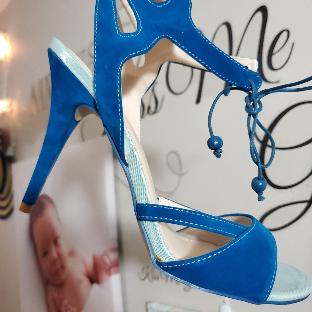 Blue Butterfly Style Sandals